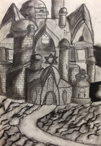 Trumbull High School student's work.