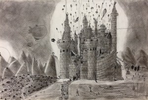 Trumbull High School student's work.