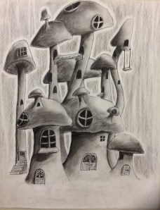 Trumbull High School student's work.