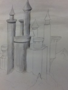 Step 2- apply shadowing. (Again remembering what they learned from the Still-Life.)