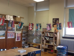 Art Classroom Display of Students Work