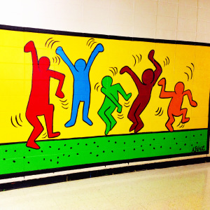Keith Haring Inspired Mural I did last year.